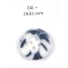 KNOFLÍK 6708 24 POLYESTER (Barva 1 bílo-černý)