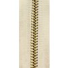 ZIP MOSAZ 16 cm NEDĚL 4 mm (Barva 1 smetanový)