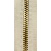 ZIP MOSAZ 16 cm NEDĚL 4 mm (Barva 1 smetanový)