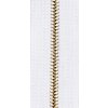 ZIP MOSAZ 18 cm NEDĚL 4 mm (Barva 1 bílá)