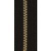 ZIP MOSAZ 20 cm NEDĚL 4 mm (Barva 10 černá)