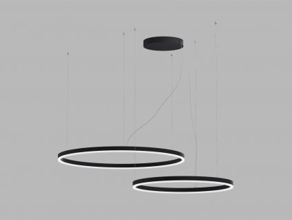 LED2 CIRCLE SET2, B ZÁVĚSNÉ SVÍTIDLO, ČERNÁ 104W 2CCT 3000/4000K