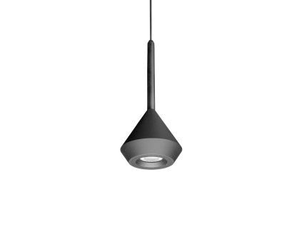 Moderní závěsné LED svítidlo Spin, Černá/Bílá 3000K