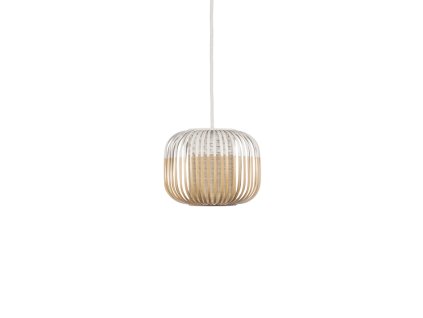 FORESTIER BAMBOO LIGHT XS, ZÁVĚSNÉ SVÍTIDLO, BÍLÁ 1xE27