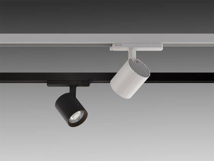 LED2 HERO, W/B REFLEKTOR DO LIŠTY, BÍLÁ/ČERNÁ 8-28W