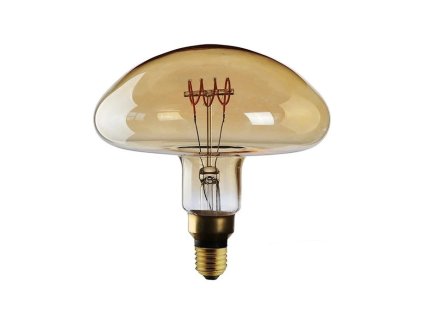Stmívatelná vintage žárovka, Spiral Gold XXL - Mushroom, 5W E27 (jantar)