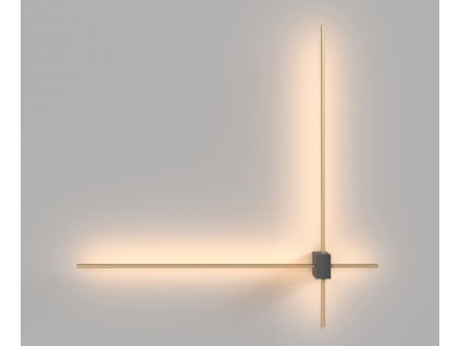 MAYTONI PARS, NÁSTĚNNÉ SVÍTIDLO LED, ČERNÁ/ZLATÁ 12W, 3000K, IP20