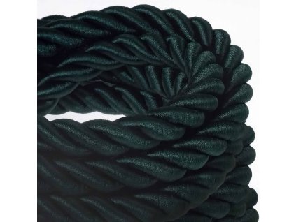 CREATIVE CABLES - 2XL Elektrický kabel 3x0,75 potažený textilií, průměr 24 mm (zelená)