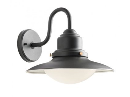 REDO GROUP ELIO, NÁSTĚNNÁ LAMPA VENKOVNÍ ŠEDÁ, E27 IP44