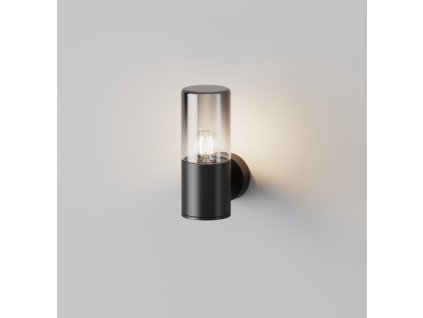 MAYTONI AMAS, EXTERIÉROVÁ NÁSTĚNNÁ LAMPA, ČERNÁ 60W 1xE27