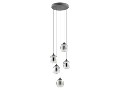 REDO GROUP KHADI, ZÁVĚSNÉ LED SVÍTIDLO, ČERNÁ 26W, 3000K, 3-STEP