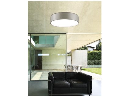 Stropní svítidlo FINEZZA stropní svítidlo zvenku slonově šedá ocel zevnitř matná bílá ocel E27 3x12 W - NOVA LUCE