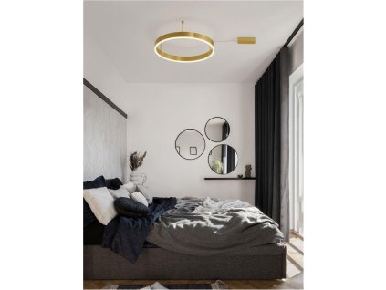 Stropní svítidlo MOTIF LED stropní svítidlo mosazný hliník 3000K IP20 40W 220-240V stmívatelné - NOVA LUCE