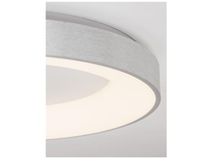 Stropní svítidlo RANDO THIN broušený stříbrný hliník a akryl LED 50W 230V 3000K IP20 stmívatelné - NOVA LUCE
