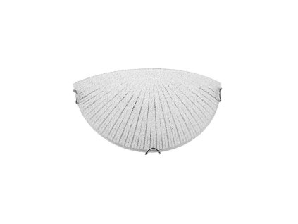 Nástěnné svítidlo SHELL bílá a čiré strukturované sklo E27 1x12W - NOVA LUCE
