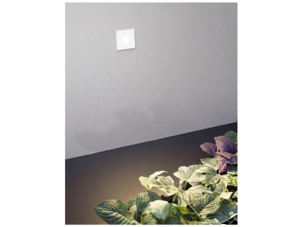 Venkovní zapuštěné svítidlo do zdi PASSAGGIO bílý hliník LED 1W 3000K 3V IP54 délka kabelu 1.80m použijte driver 9020170 - NOVA LUCE
