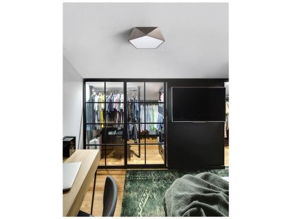 Stropní svítidlo DARIUS stropní svítidlo kov a akrylový difuzor bronz zvenku a matná bílá uvnitř E27 4x12W - NOVA LUCE