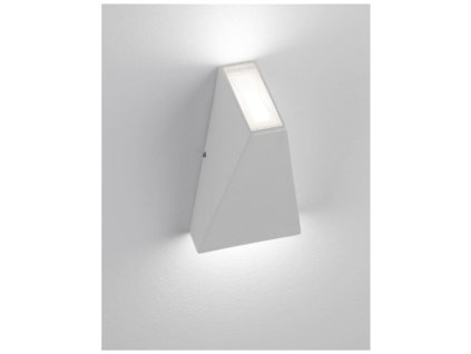 Venkovní nástěnné svítidlo MILEY bílý hliník a sklo LED 7W 3000K 200-240V IP54 světlo nahoru a dolů - NOVA LUCE