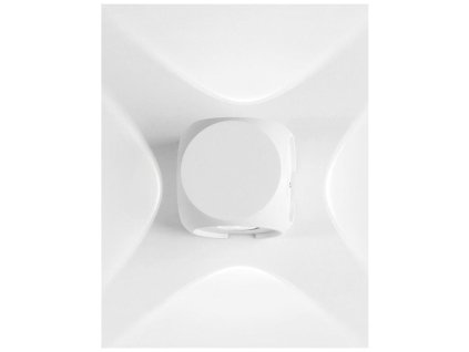 Venkovní nástěnné svítidlo ZARI bílý hliník a sklo Osram LED 4x1W 3000K 100-240V 4x38st. IP54 světlo ve čtyřech směrech - NOVA LUCE
