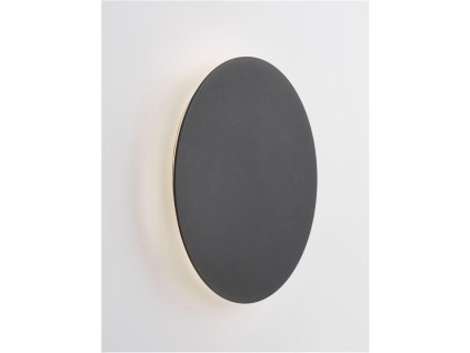 Nástěnné svítidlo CYRCLE černý hliník a akryl LED 12W 230V 3000K IP20 - NOVA LUCE