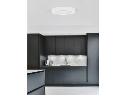 Stropní svítidlo MORBIDO bílý hliník a akryl LED 50W 230V 2700K - 4000K IP20 vč. dálkového ovládání stmívatelné Tuya - NOVA LUCE