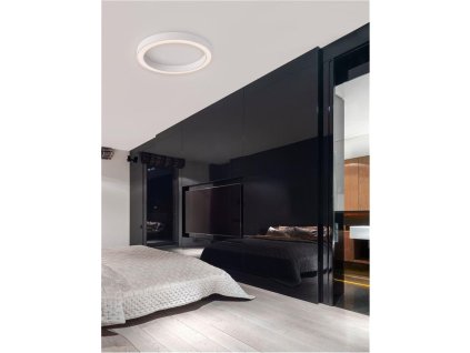 Stropní svítidlo MORBIDO bílý hliník a akryl LED 60W 230V 2700K - 4000K IP20 vč. dálkového ovládání stmívatelné Tuya - NOVA LUCE
