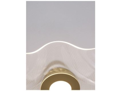 Stropní svítidlo SIDERNO zlatý hliník a akryl LED 31W 230V 3000K IP20 - NOVA LUCE