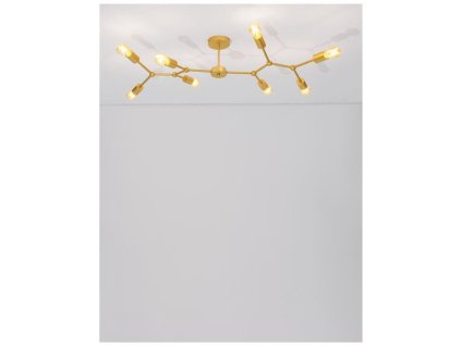 Stropní svítidlo CALISTO mosazný kov E27 8x12W 230V IP20 bez žárovky - NOVA LUCE
