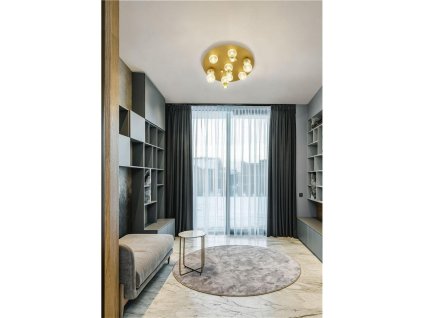Stropní svítidlo BRILLE zlatý hliník a sklo LED 32W 230V 3200K IP20 stmívatelné - NOVA LUCE