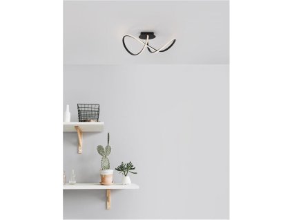 Stropní svítidlo AMARA černý hliník a akryl LED 23W 230V 3000K IP20 - NOVA LUCE