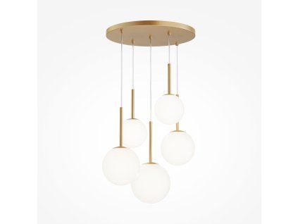 Závěsné svítidlo BASIC, 5xE14, Ø 58cm, zlatá