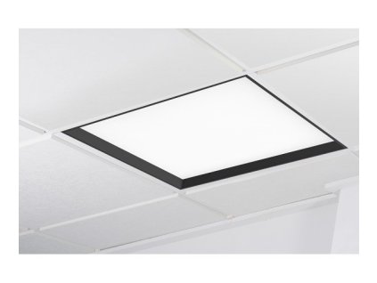 WINNER LED panel černá 3000K mikroprisma nestmívatelné 37W čtverec - KOHL-Lighting
