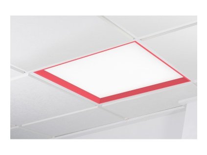 WINNER LED panel tmavě růžová 6000K mikroprisma PUSH 37W čtverec - KOHL-Lighting