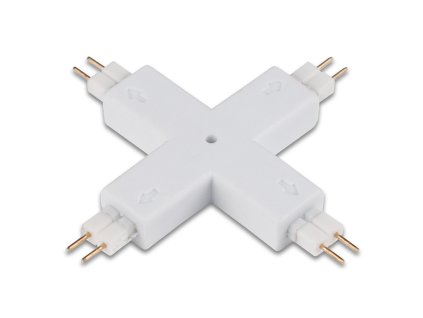 Propojovací konektor tvar X pro jednobarevné LED pásky 8 mm