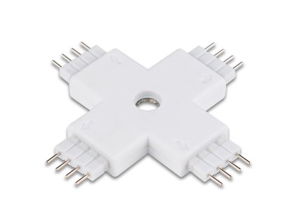 Propojovací konektor tvar X pro RGB LED pásky 10 mm