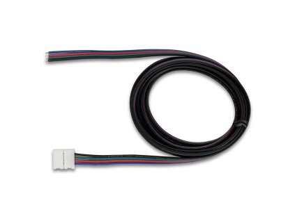 Připojovací konektor RGB LED pásků šíře 10 mm, 4 piny, délka 2 metry, 20AWG