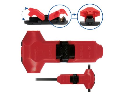 T spojka - 1-pólová prořezávací 0,5 - 1 mm2, 300 V DC/AC, 10 A