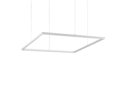 LED Závěsné svítidlo Ideal Lux ORACLE SLIM D90 SQUARE WH 3000K 259192 51W 4100lm 3000K IP20 85cm hranaté bílé - IDEALLUX