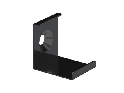 Kovový úchyt k profilu RS2, RD2, RF černá