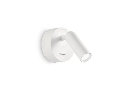 LED Nástěnné bodové svítidlo Ideal Lux BEAN ROUND AP BIANCO 260600 3,5W 220lm 3000K IP20 7cm kulaté bílé - IDEALLUX