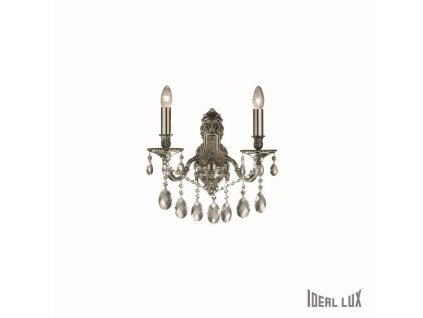 Nástěnné svítidlo Ideal Lux Gioconda AP2 argento 044910 - IDEALLUX
