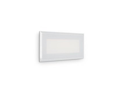LED Venkovní nástěnné zápustné svítidlo Ideal Lux INDIO RECESSED 08W 255804 8W 1170lm 3000K IP65 19cm bílé - IDEALLUX