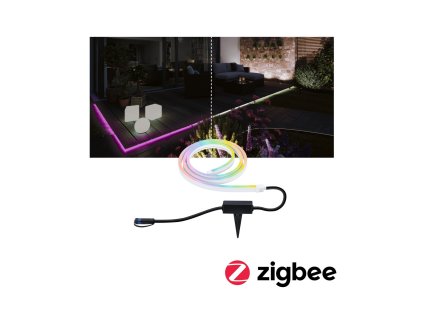 Plug & Shine LED pásek Smart Home Zigbee Smooth IP67 RGBW 11W bílá - PAULMANN