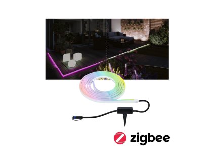 Plug & Shine LED pásek Smart Home Zigbee Smooth IP67 RGBW 22W bílá - PAULMANN