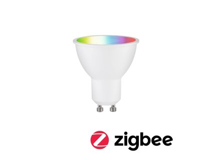 Standard 230V Smart Home Zigbee 3.0 LED reflektor GU10 4,8W RGBW+ stmívatelné bílá mat - PAULMANN