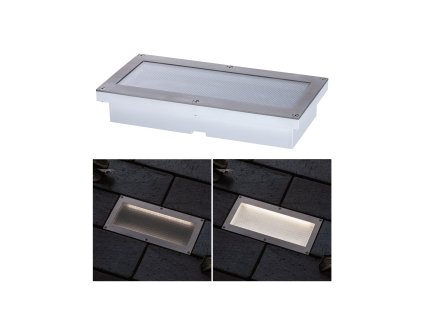 Venkovní zemní svítidlo Brick 100 x 200 x 38 mm IP67 1,6W kov/ocel pohybové čidlo - PAULMANN