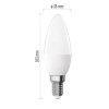 Emos LED Classic svíčka E14 4,2W 40W 470lm teplá bíláSnímek obrazovky 26 11 2024 8252 www.emos.cz