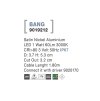 Venkovní zapuštěné svítidlo do země BANG nikl satén hliník LED 1W 3000K 3V IP67 délka kabelu 1.80m použijte driver 9020170 - NOVA LUCE