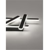 Stropní svítidlo WILLOW černá ocel a akryl Dx54.7x33.9x5.6cm LED 40W stmívatelné - NOVA LUCE