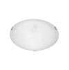Stropní svítidlo SHELL bílá a čiré strukturované sklo E27 3x12W - NOVA LUCE